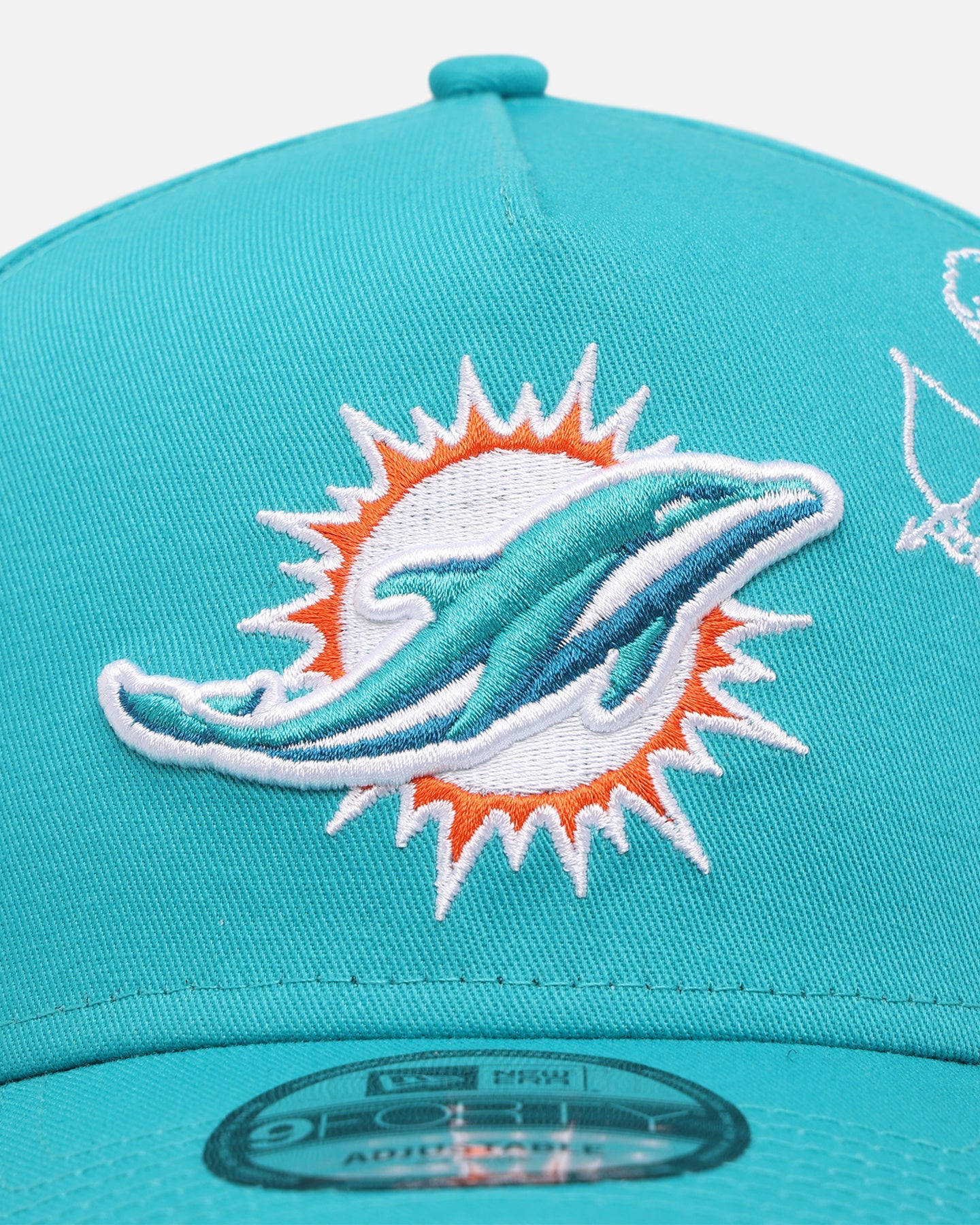 New Era Miami Dolphins 'Cherub Official Team Color' 9FORTY A-Frame Snapback Teal