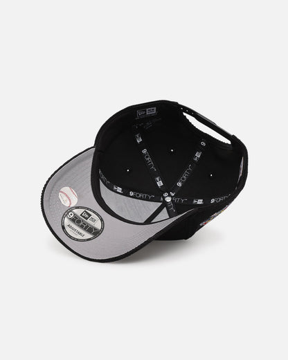 New Era Los Angeles Dodgers 'Upside Down LA Cord' 9FORTY A-Frame Corduroy Snapback Black