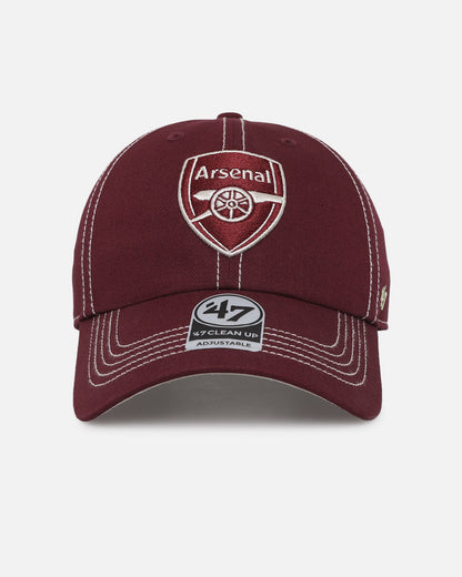 47 Brand Arsenal Football Club 47 Clean Up Strapback Dark Maroon