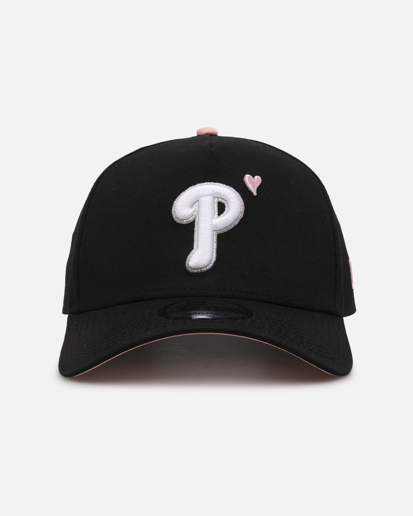 New Era Philadelphia Phillies 'Pink Satin Hearts 2.0' 9FORTY A-Frame Snapback Black/Pink