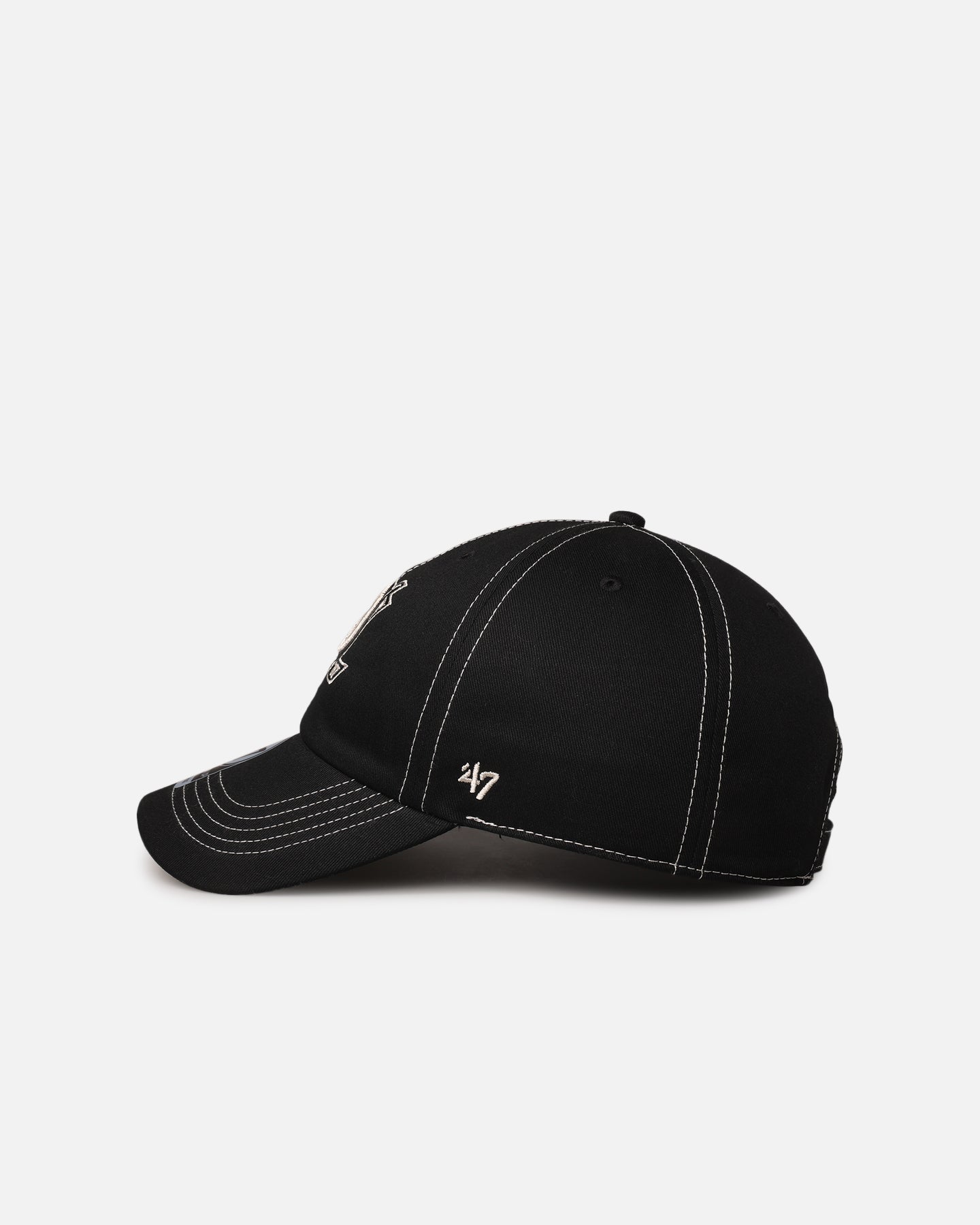 47 Brand Anaheim Ducks 'Contrast Stitch' 47 Clean Up Strapback Black/Bone