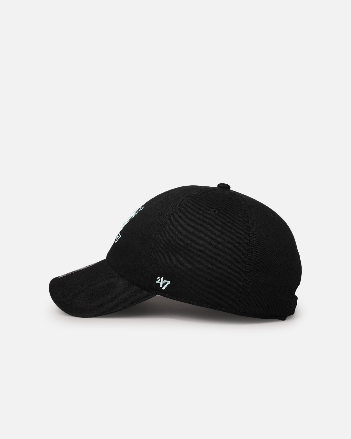 47 Brand Anaheim Ducks 47 Clean Up Strapback Black/Turquoise