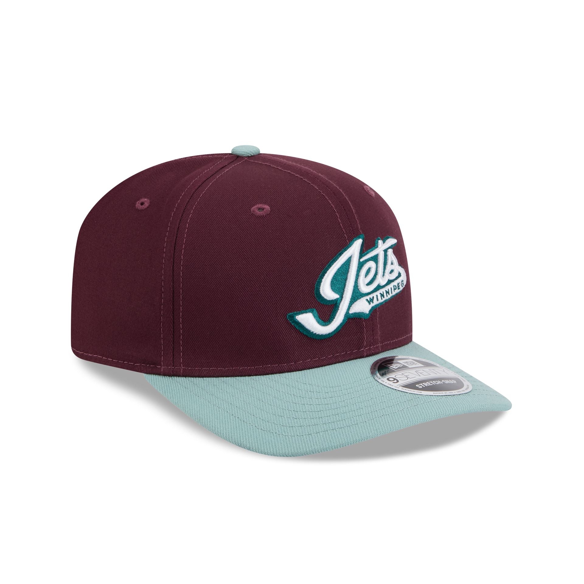 Winnipeg Jets Maroon 9SEVENTY Stretch-Snap Hat
