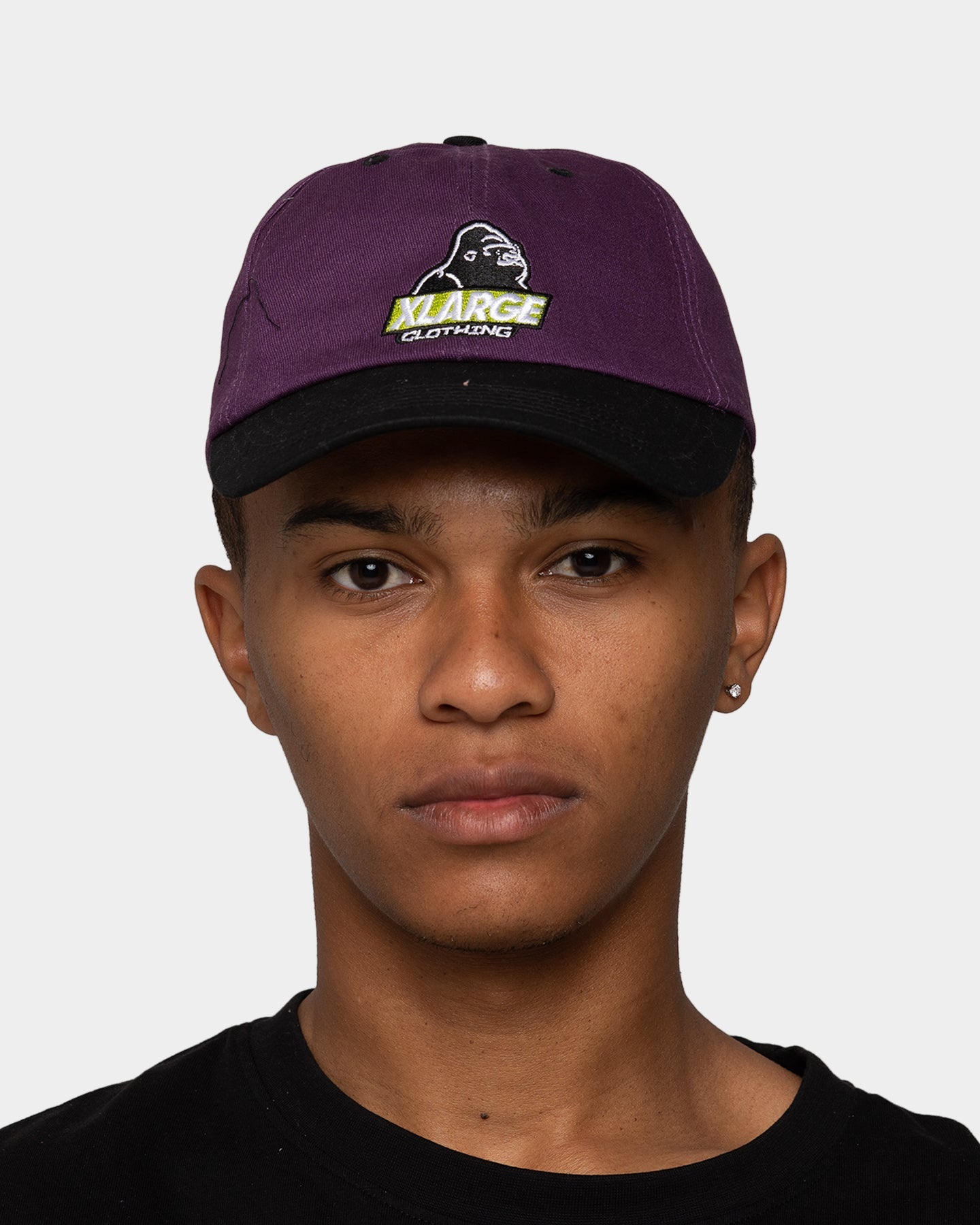 XLARGE Slanted Logo Snapback Purple/Black