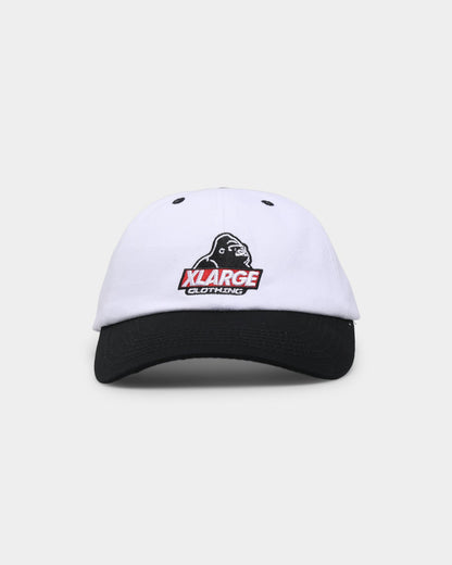 XLARGE Slanted Logo Snapback White/Black