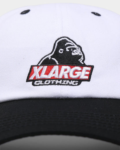 XLARGE Slanted Logo Snapback White/Black