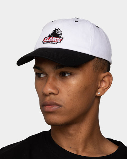 XLARGE Slanted Logo Snapback White/Black