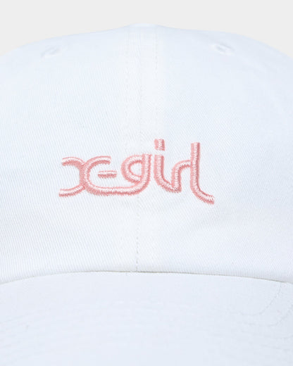 X-Girl Women's Mills Logo Cap White